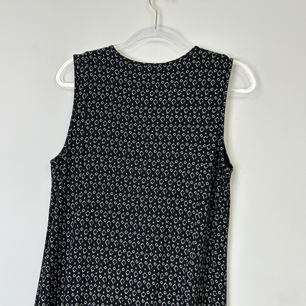 J. Jill Wearever Collection Sleeveless Maxi Dress Women's Medium Petite MP Black - Picture 9 of 9
